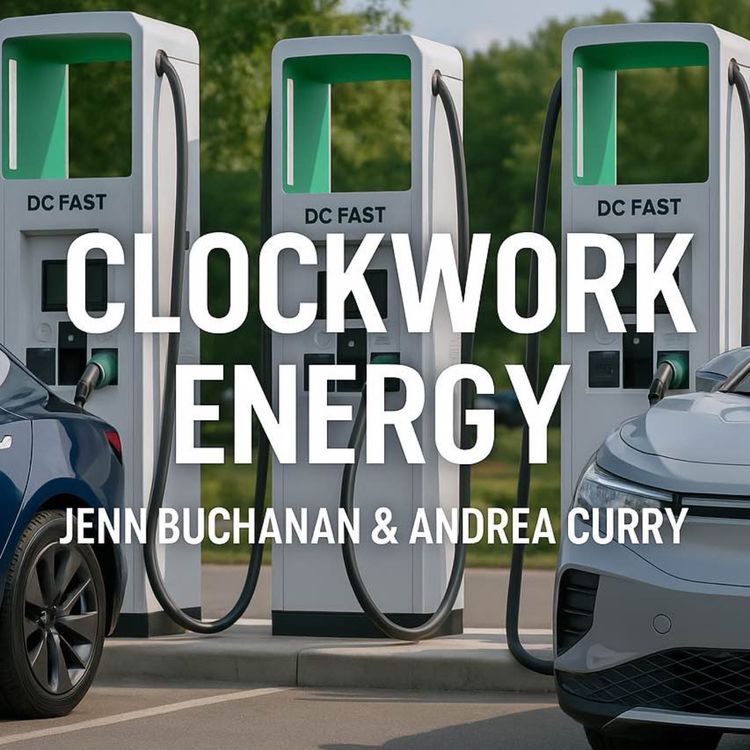 cover art for Fixing EV Charging: Andrea Curry & Jenn Buchanan of Clockwork Energy