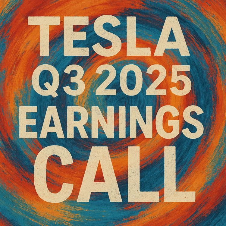 cover art for Tesla's Q3 2025 Earnings Call