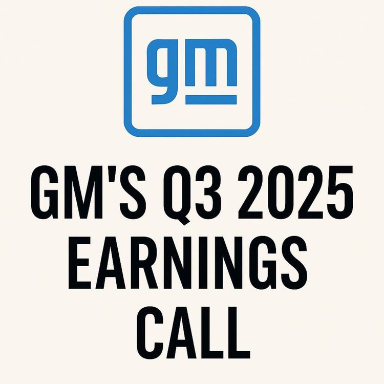 cover art for GM's Q3 2025 Earnings Call