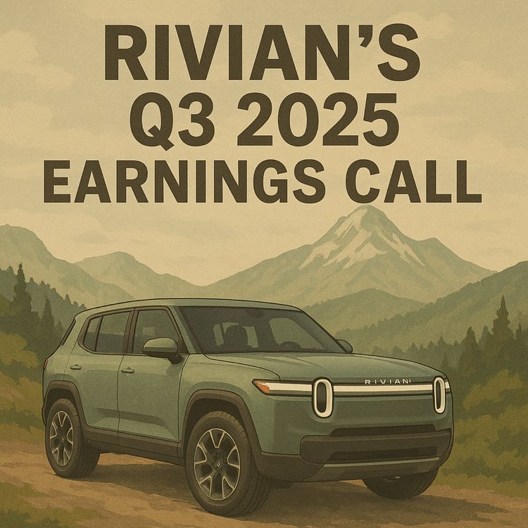cover art for Rivian's Q3 2025 Earnings Call