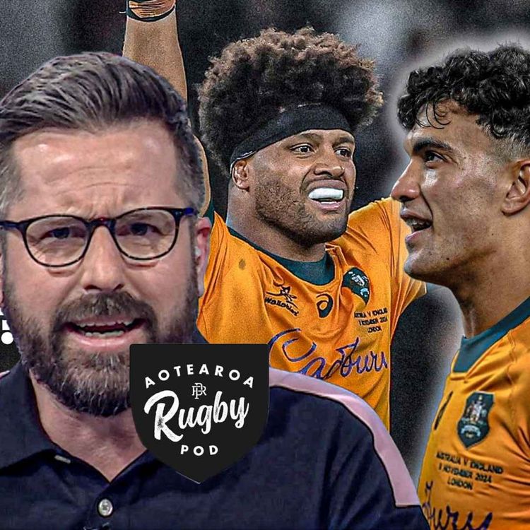 cover art for How Wallabies beat England and Joseph Suali'li's dream debut | Aotearoa Rugby Pod