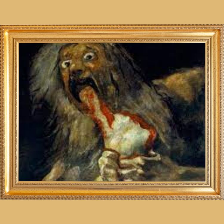 cover art for Saturne dévorant un de ses fils - Goya