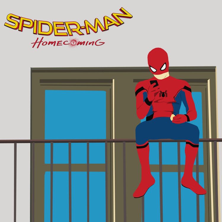 cover art for Episode 61 - Spider-Man - Homecoming