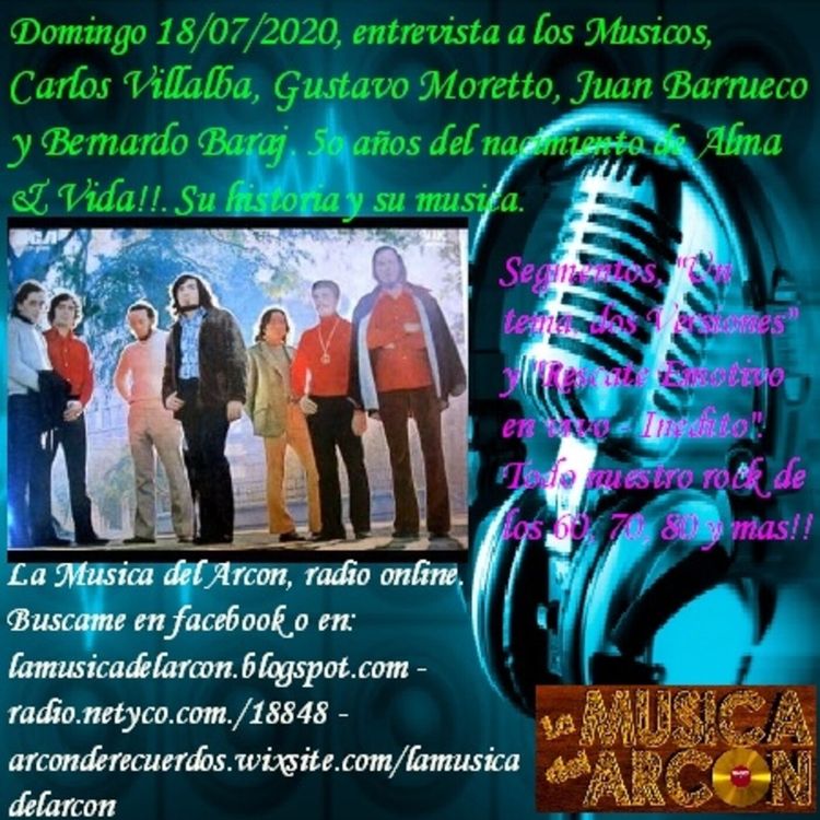 cover art for El Arcón del Rock Argento - Emisión nº 193 con Alma y Vida - 19/07/2020