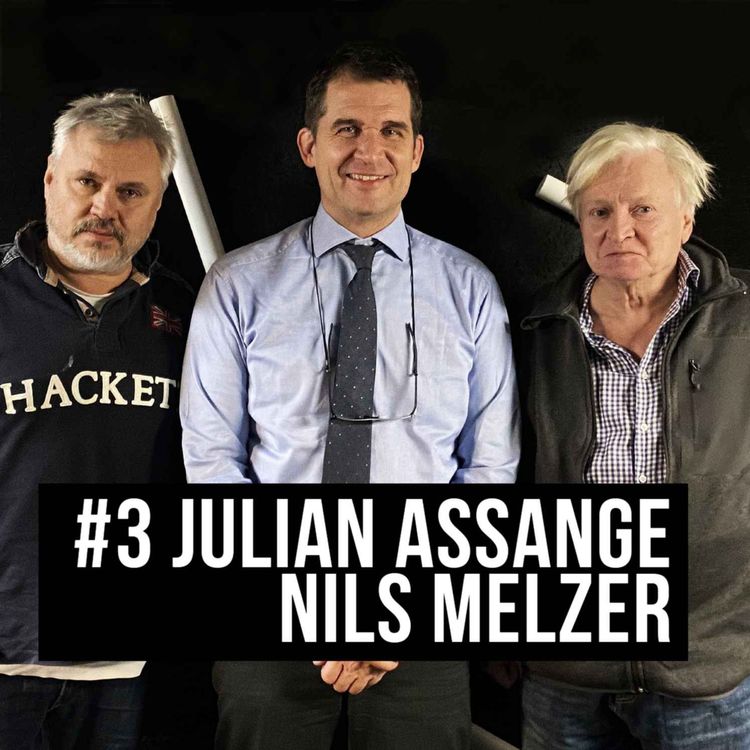 cover art for #3 "The trial against Julian Assange" with Nils Melzer