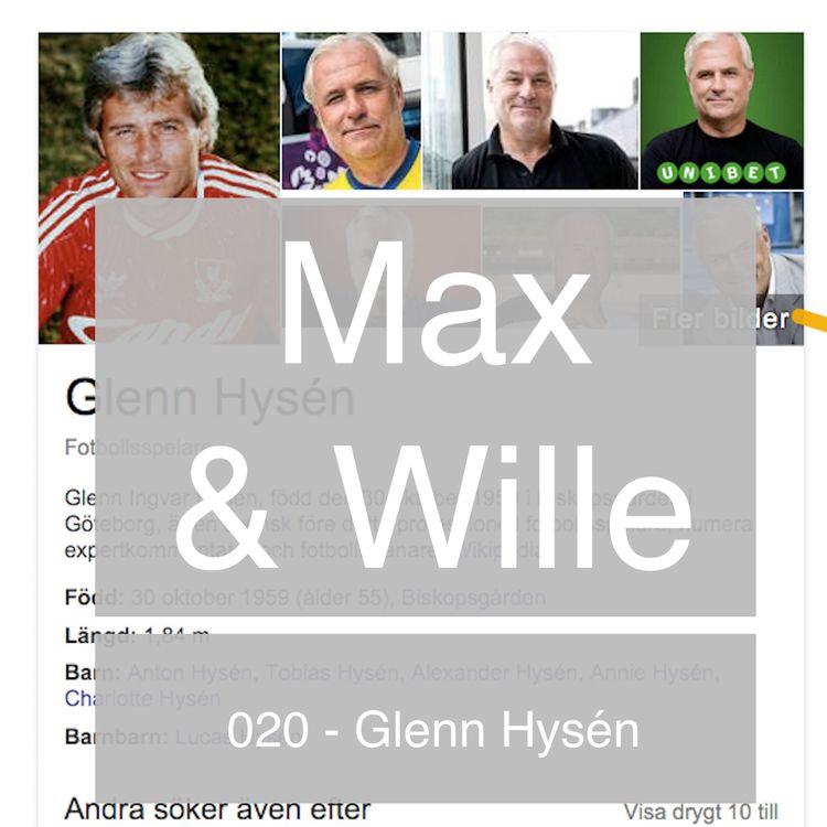 cover art for 020 - Glenn Hysén