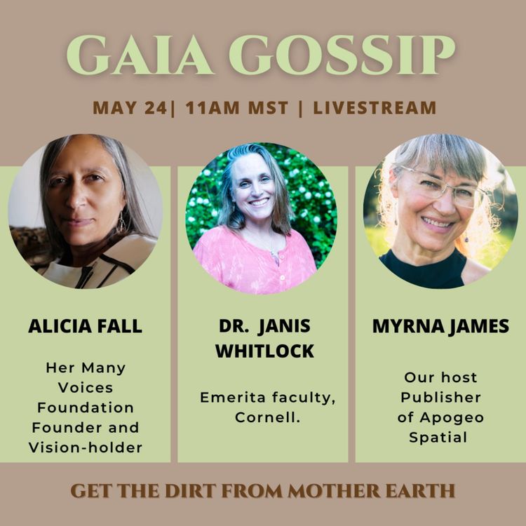 cover art for Gaia Gossip welcomes Dr. Janis Whitlock