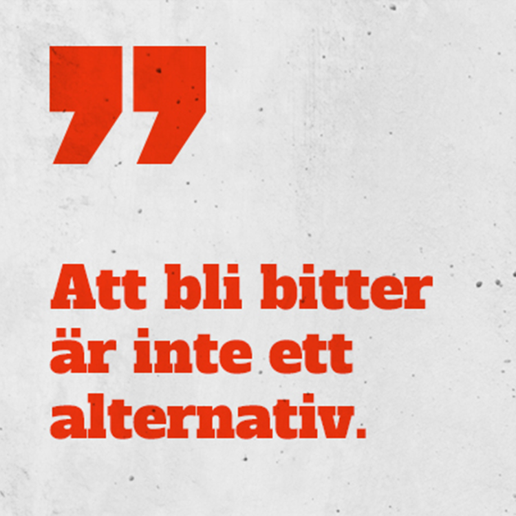 cover art for "Att bli bitter är inte ett alternativ"