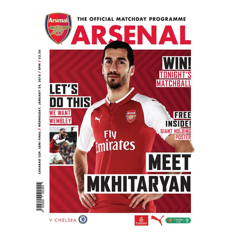 cover art for Arsenal v Chelsea - January 24, 2018