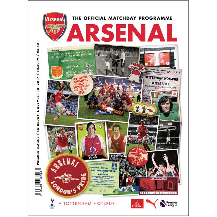 cover art for Arsenal v Tottenham - November 18, 2017