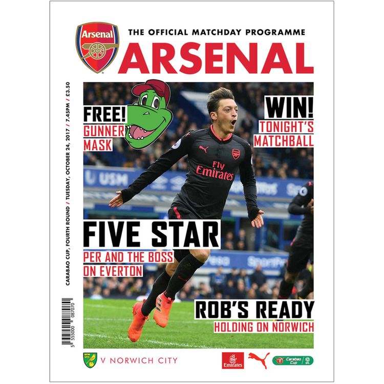 cover art for Arsenal v Norwich City -  October 24, 2017
