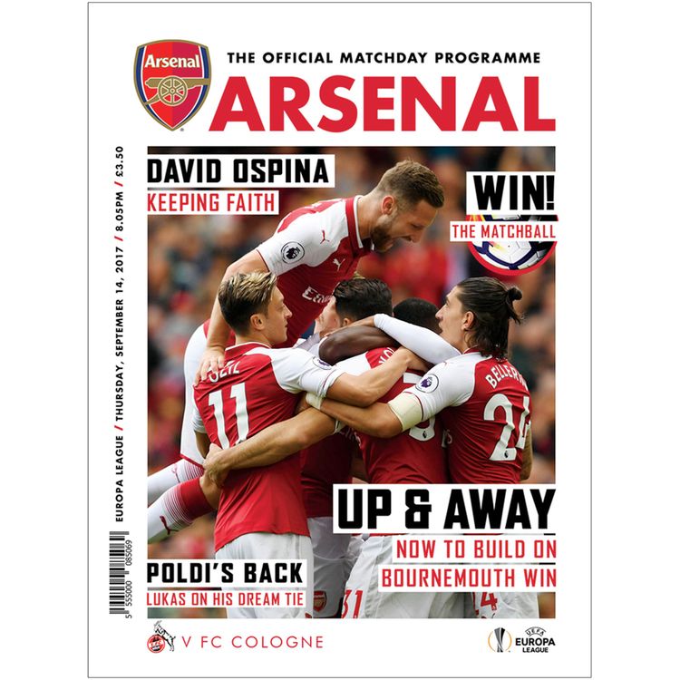 cover art for Arsenal v Cologne -  September 14, 2017