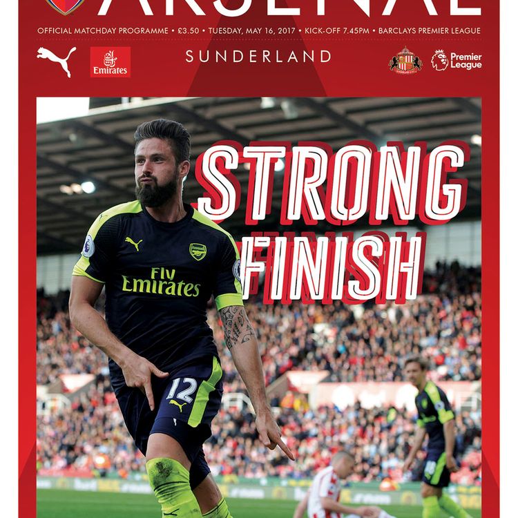 cover art for Arsenal v Sunderland - 16th May