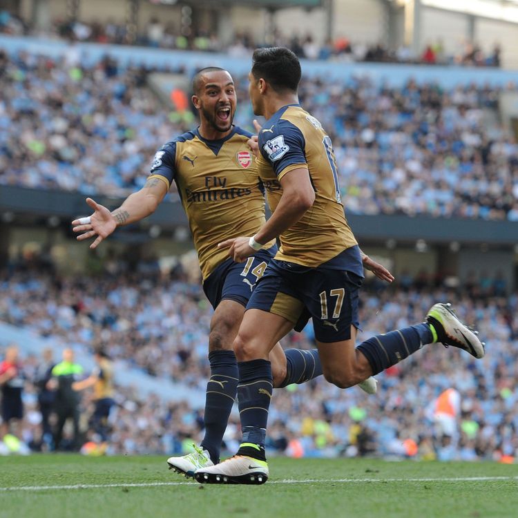 cover art for Alexis and Giroud score as Arsenal draw at Man City
