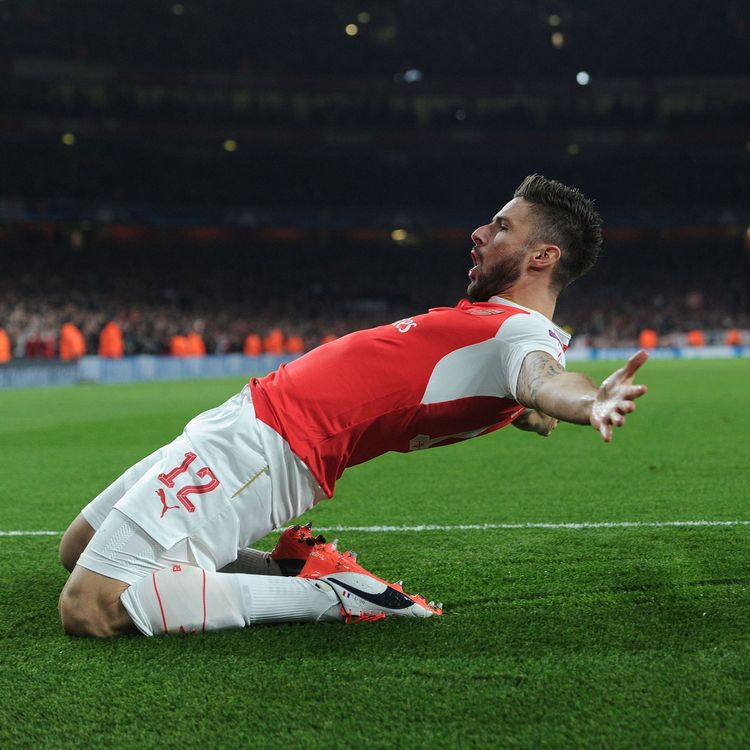 cover art for Giroud and Ozil score as Arsenal beat Bayern Munich