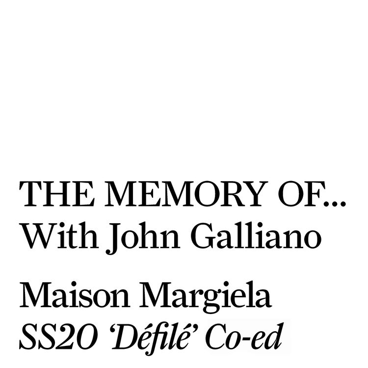 cover art for Maison Margiela SS20 'Défilé' Co-ed