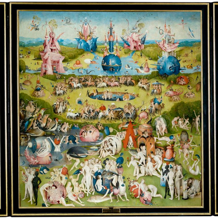 cover art for Garden of Earthly Delights by Hieronymous Bosch – with Waldemar Januszack
