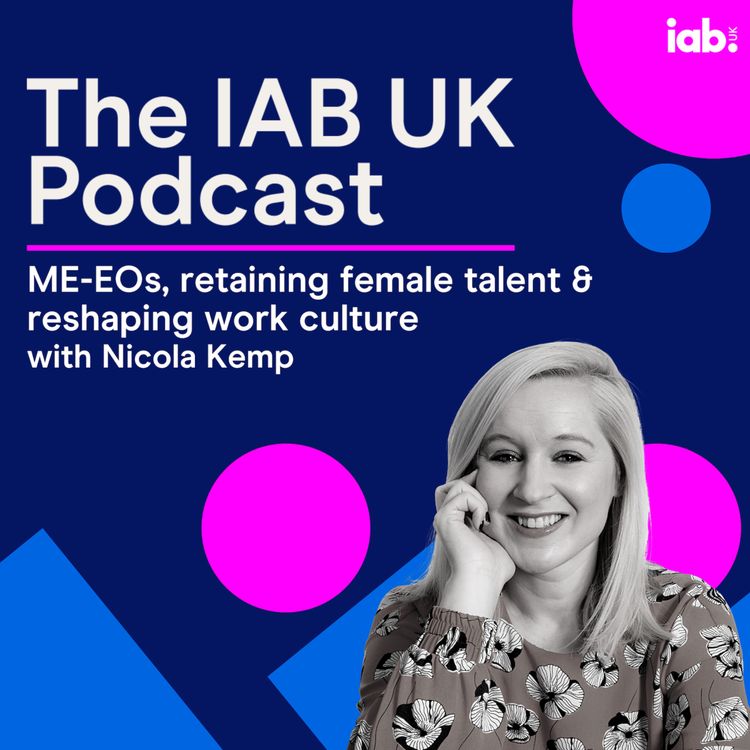 cover art for ME-EOs, retaining female talent & reshaping work culture, with Nicola Kemp