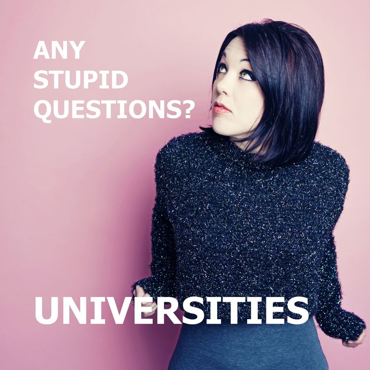 cover art for Any Stupid Questions about... Universities?