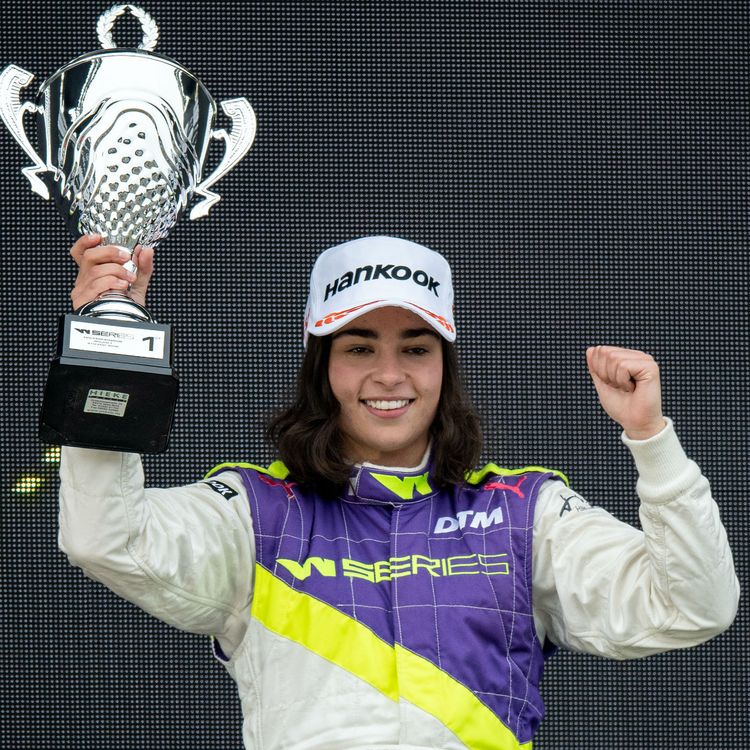 cover art for Full episode - Jamie Chadwick: Racing driving's future female star