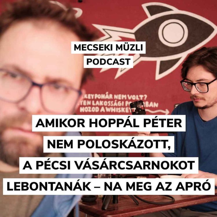 cover art for Amikor Hoppál Péter nem poloskázott, a pécsi vásárcsarnokot lebontanák – na meg az apró