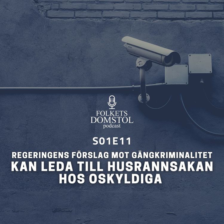 cover art for S01E11 - Regeringens förslag mot gängkriminalitet kan leda till husrannsakan hos oskyldiga