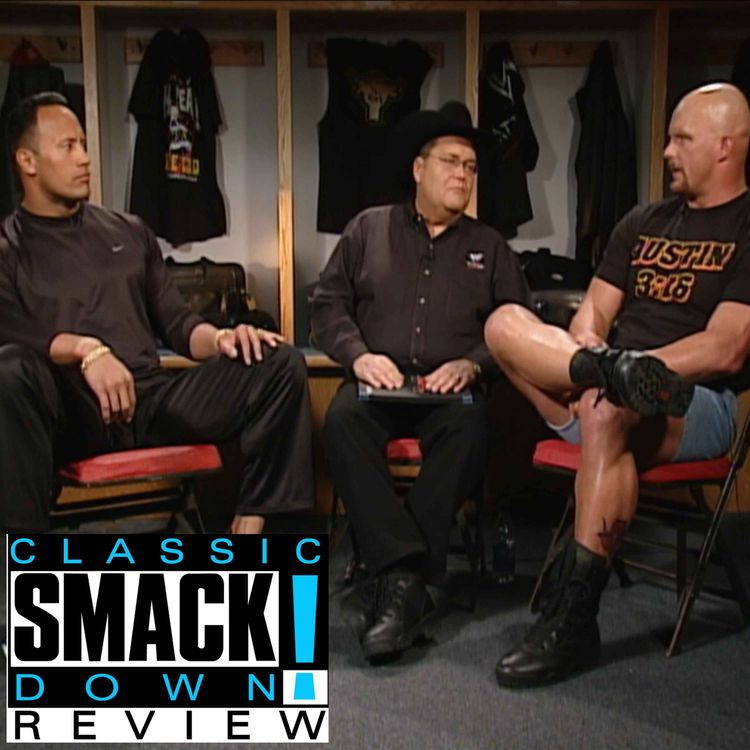 cover art for Classic WWE SmackDown Review #80 | The Rock And Steve Austin SIT DOWN Ahead Of WrestleMania X-Seven