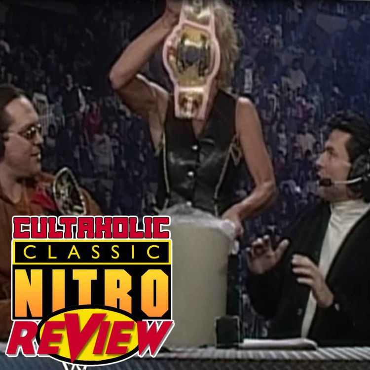 cover art for Classic WCW Nitro Review #16 | Madusa Dumps The WWF Women's Title IN THE GARBAGE! Giant Challenges Randy Savage