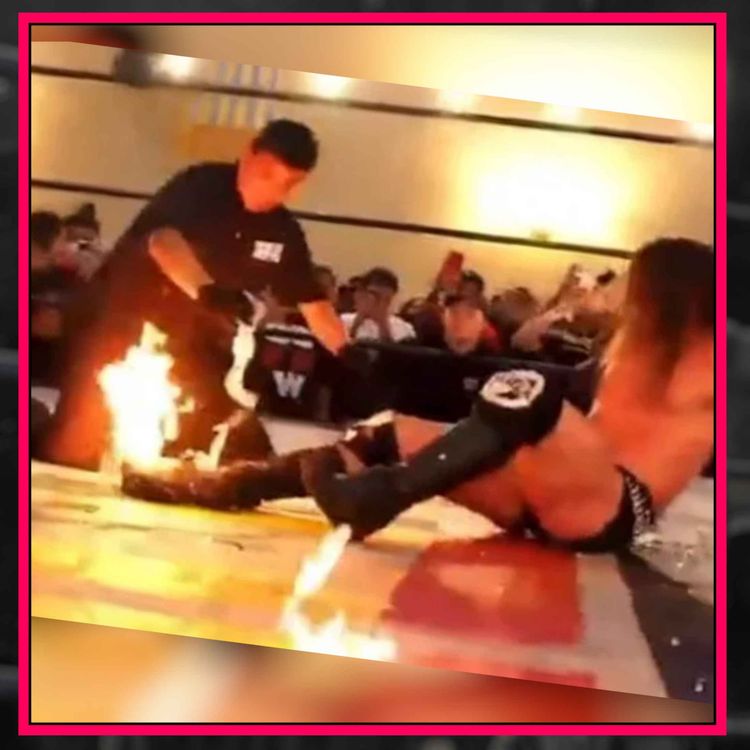 cover art for Ex-AEW Wrestler SETS FOOT ON FIRE During Indy Show | Sasha Banks And Naomi WWE Situation "Will Get Worse" | WRESTLING NEWS