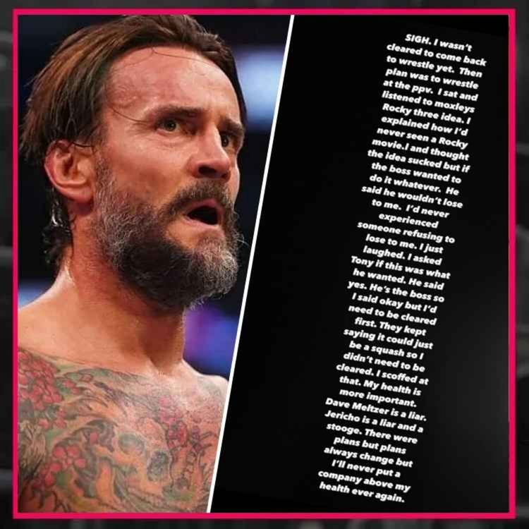 cover art for NEWS: CM Punk LASHES OUT At AEW "Liars And Stooges" 