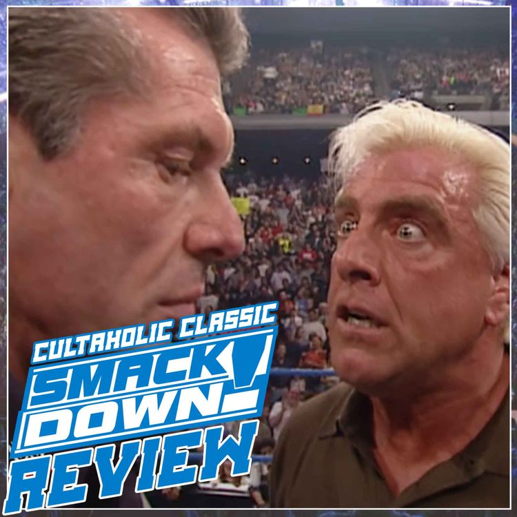 cover art for WWE SmackDown #124: Ric Flair and Vince McMahon SHOWDOWN, Steve Austin battles Booker T and Big Boss Man! | CULTAHOLIC CLASSIC SMACKDOWN REVIEW
