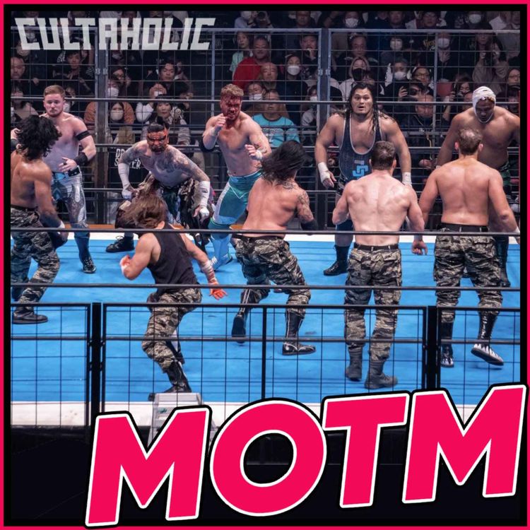 cover art for February 2024 Matches Of The Month - NJPW Cage Match of DOOM, DEATH AND DESTRUCTION!  Hangman vs Swerve (AEW), Dragunov vs Williams (NXT) & More!