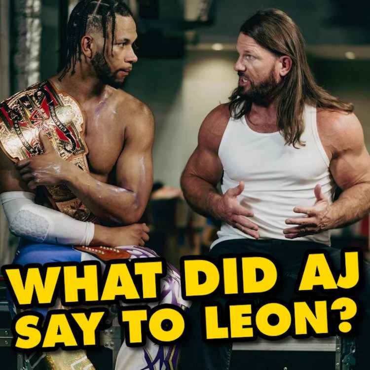 cover art for What Did AJ STYLES Say To LEON SLATER At TNA Slammiversary? (Exclusive Interview)