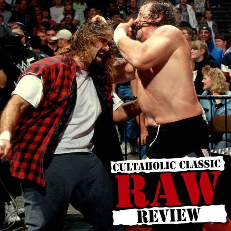 cover art for WWE Raw #258 - Mick Foley Battles Terry Funk NO HOLDS BARRED!