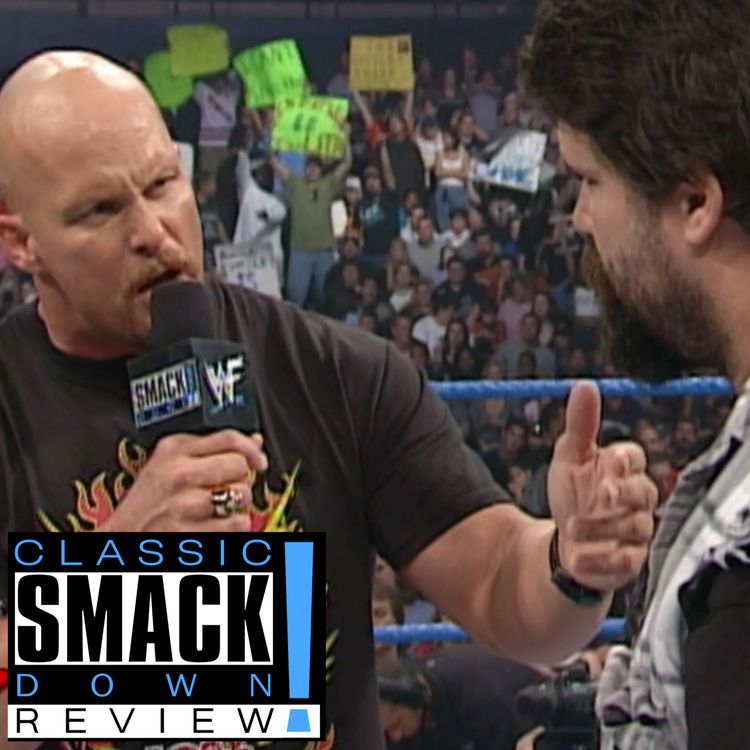 cover art for Classic WWE SmackDown Review #57 | Stone Cold Steve Austin Suspended, The Rock Defends WWE Championship