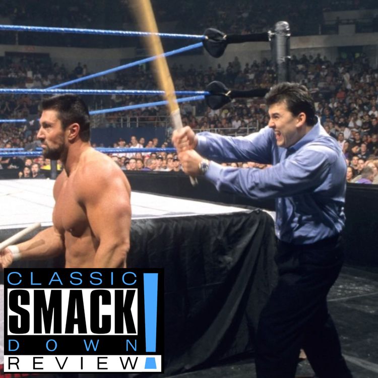 cover art for Classic WWE Smackdown Review #49 | The Rock In Action, Commissioner Foley Stirs The Pot Between Triple H and Kurt Angle