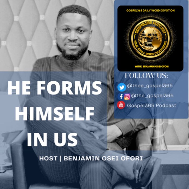 cover art for HE FORMS HIMSELF IN US.