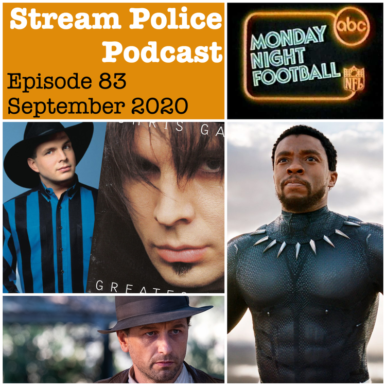 cover art for #83 - HBO's PERRY MASON; Musical alter egos; Why Chadwick Boseman was so special