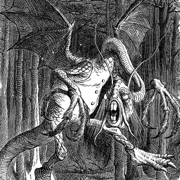 cover art for “Jabberwocky” by Lewis Carroll