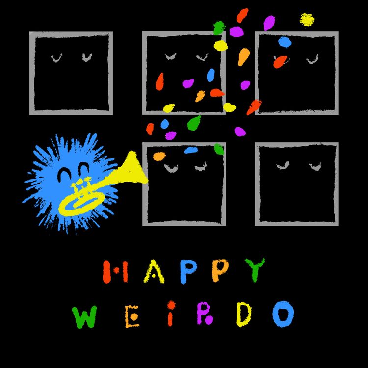 cover art for happyweirdo 01：uuw712是互联网伪人的活死人墓碑