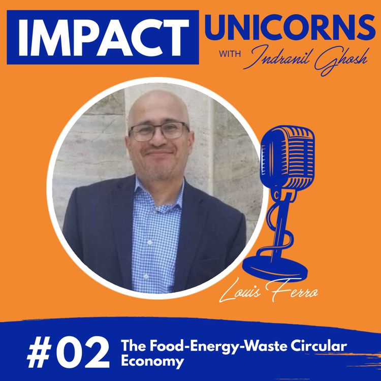 cover art for #02: The Food-Energy-Waste Circular Economy with Louis Ferro