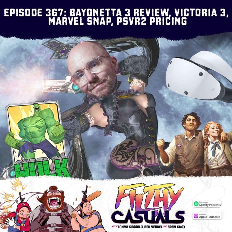 cover art for Episode 367: Bayonetta 3 Review, Victoria 3, Marvel Snap, PSVR2 Pricing