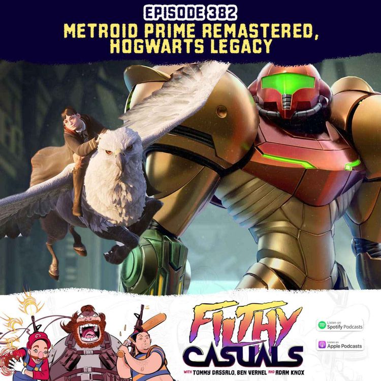 cover art for Episode 382: Metroid Prime Remastered, Hogwarts Legacy