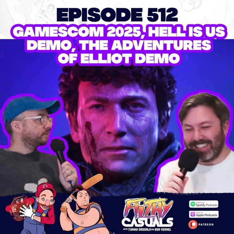 cover art for Episode 512: Gamescom 2025, Kirby Air Riders Direct, Hell Is Us Demo, The Adventures of Elliot Demo
