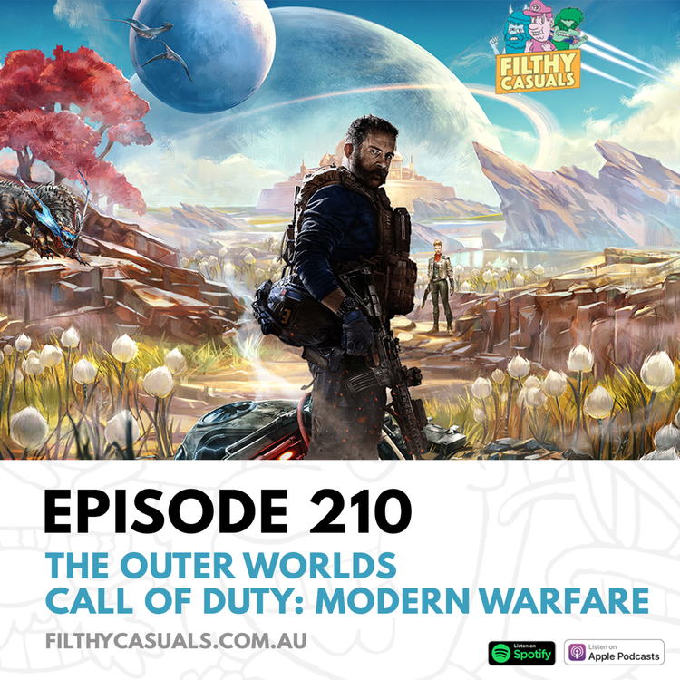 cover art for Episode 210: The Outer Worlds Review, Call of Duty: Modern Warfare Review