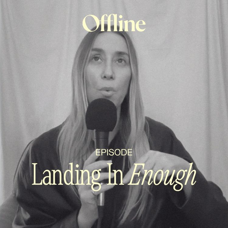 cover art for Landing in enough — real examples from my life.