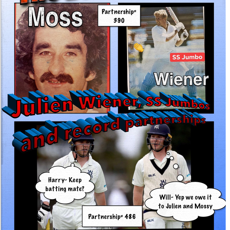 cover art for Julien Wiener, SS Jumbo's and record batting partnerships