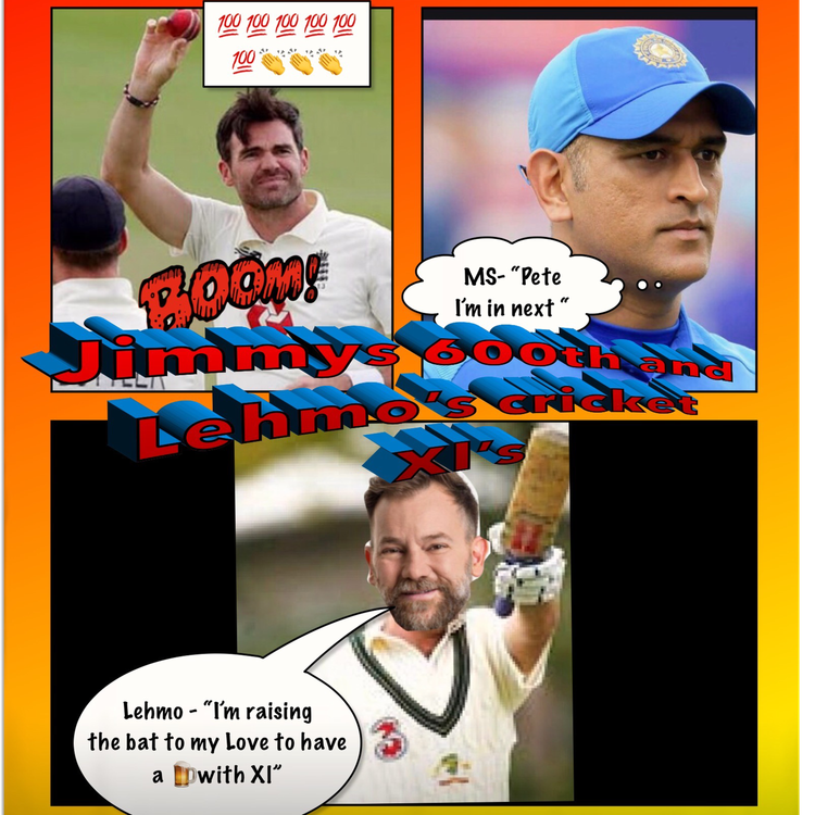 cover art for Jimmys 600th and Lehmo's cricket XI's