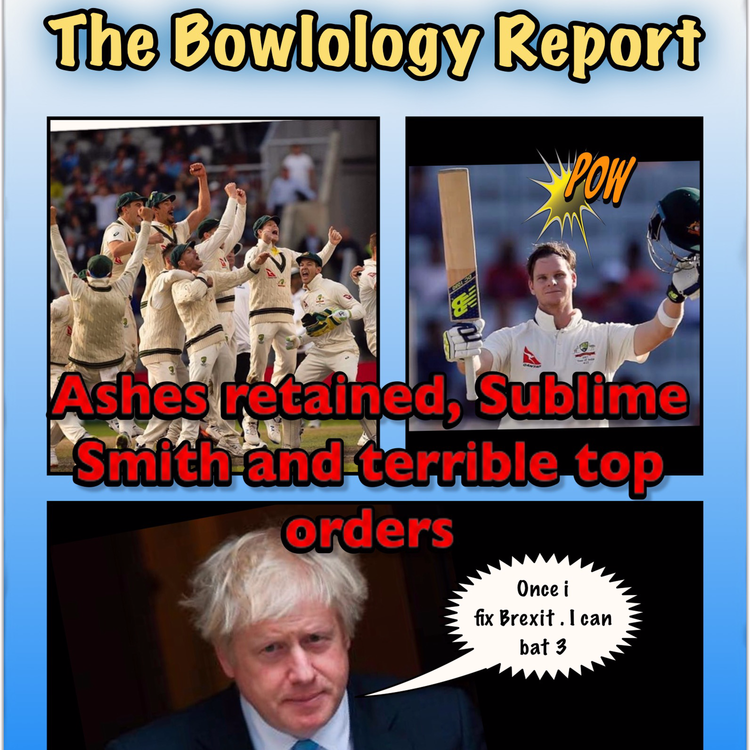 cover art for Ashes retained, Sublime Smith, and terrible top orders