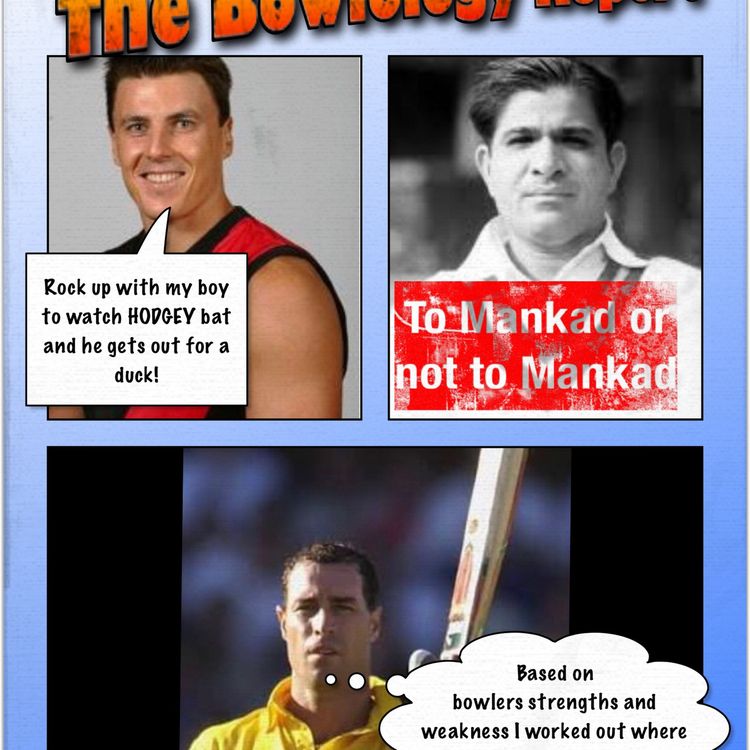 cover art for Vinoo Mankad and the finisher Michael Bevan